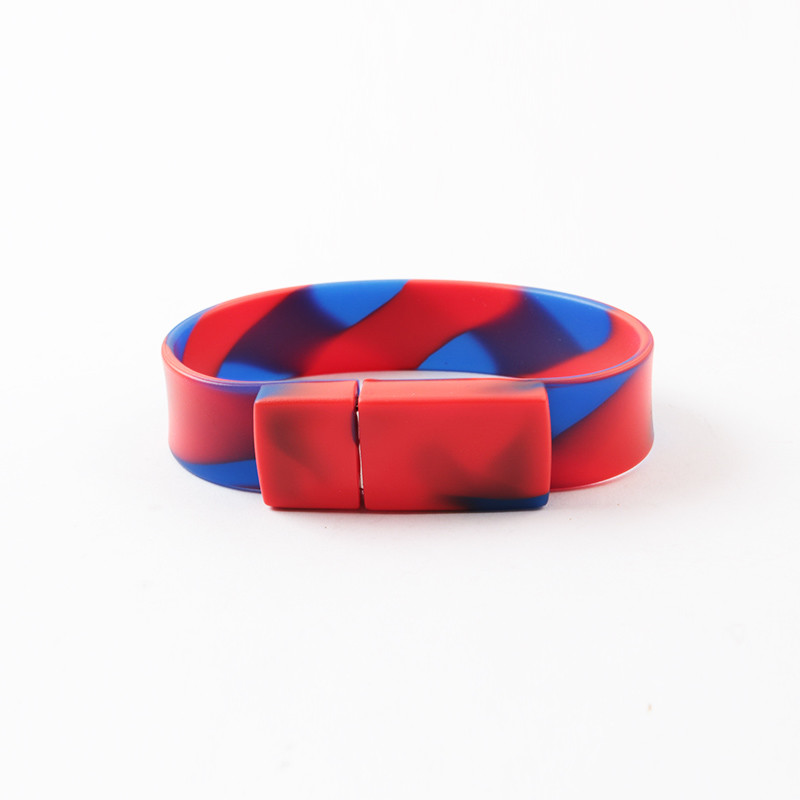 Пестротканые 2,0 3,0 привода 256GB 30MB/S USB Wristband силикона внезапных