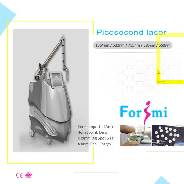 Korea Lab 10mm Big Spot Easy Work 1064 532 650 585 755 Best Tattoo Removal Laser Nd-yag Pico Second