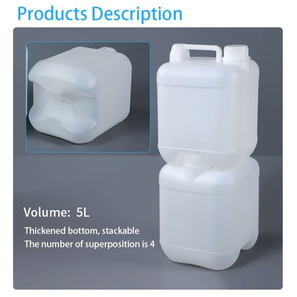 Height 265mm 5 Litre Plastic Hdpe Jerry Can Caliber 40mm