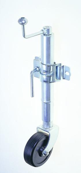 Trailer Jockey Wheel With 6 Solid Rubber Wheel