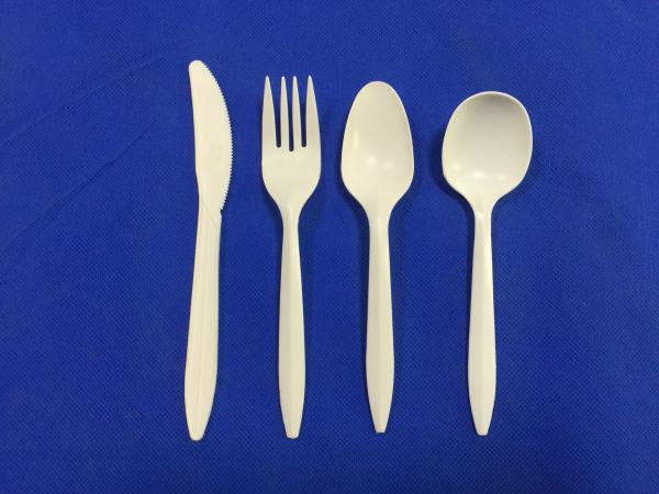 Compostable Cornstarch Cutlery Set for Sustainable Potluck Dinners and Catered Events