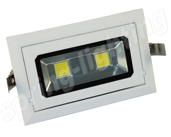 40w Rectangular Led Recessed Downlight LED Ceiling Light Fixtures CE ROHS C-tick