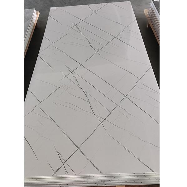 Hoja de mármol UV PVC tablero de mármol 1220x2400mm suelo a prueba de fuego B1 piso de vinilo