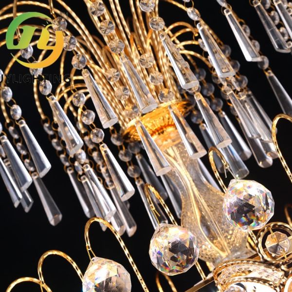 JYLIGHTING High End  Crystal Chandelier for Restaurant Living Room Bedroom Balcony Bar Counter Pendant Lamp
