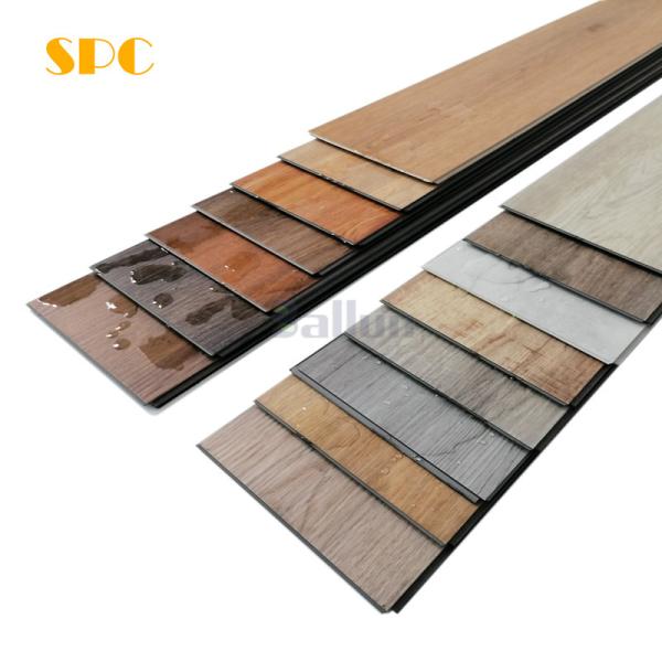 Piso SPC impermeável 7.2 x 48 ou placa de vinil personalizada para satisfação do cliente