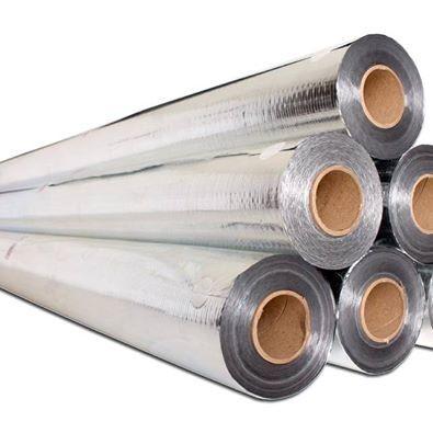 Single Side Radiant Barrier Foil Foil Woven Fabric 1.22m Width Customized Length