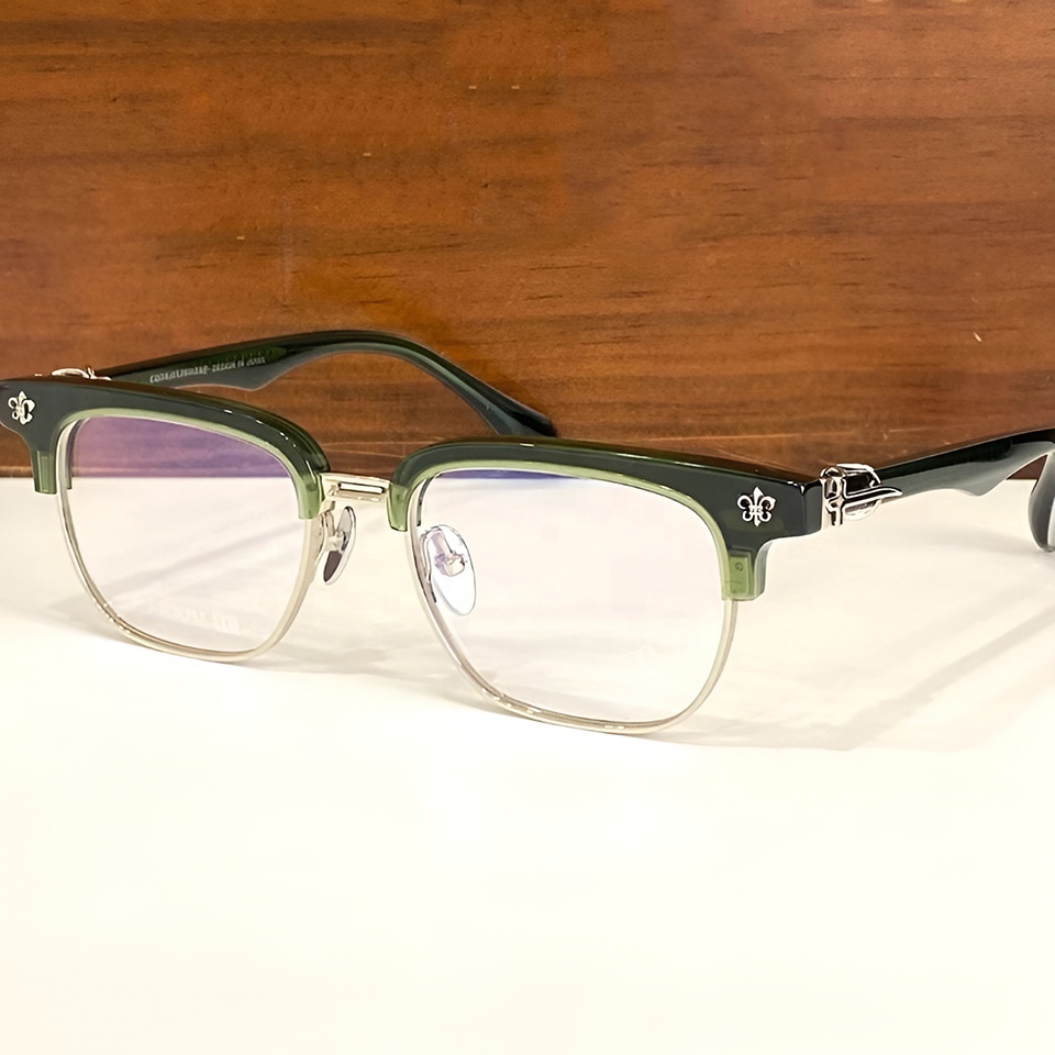 Medical Hot Selling Biker Sexy Girl Adjustable Lazy Anti Radiation Retro Dark Green Unisex Myopia Eye Glasses for Men Frame