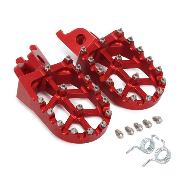 Custom CNC Aluminum Alloy Dirt Bike Moto Foot Pegs for Honda CR CRF 125 250 500 230 450R