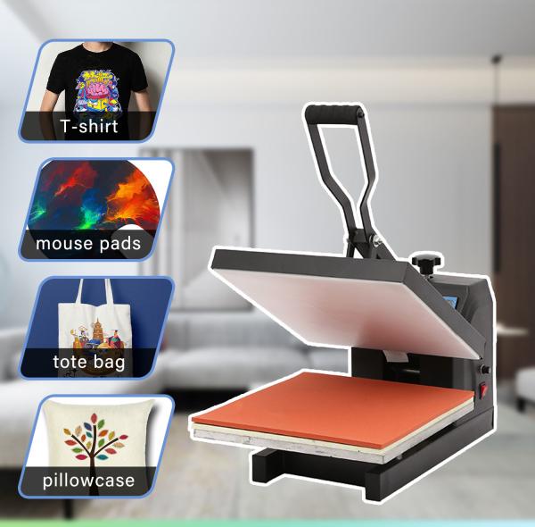 Manual 38 x 38cm Heat Press Machines For Customized T-Shirt