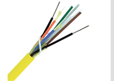 Câble optique d'intérieur de fibre d'évasion de 6 noyaux avec le câble de 2.0mm intérieur