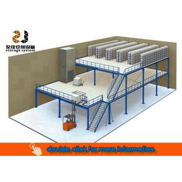 500kg-1500kg/sqm Metal Mezzanine Flooring Systems Epoxy Powder Coated Finish