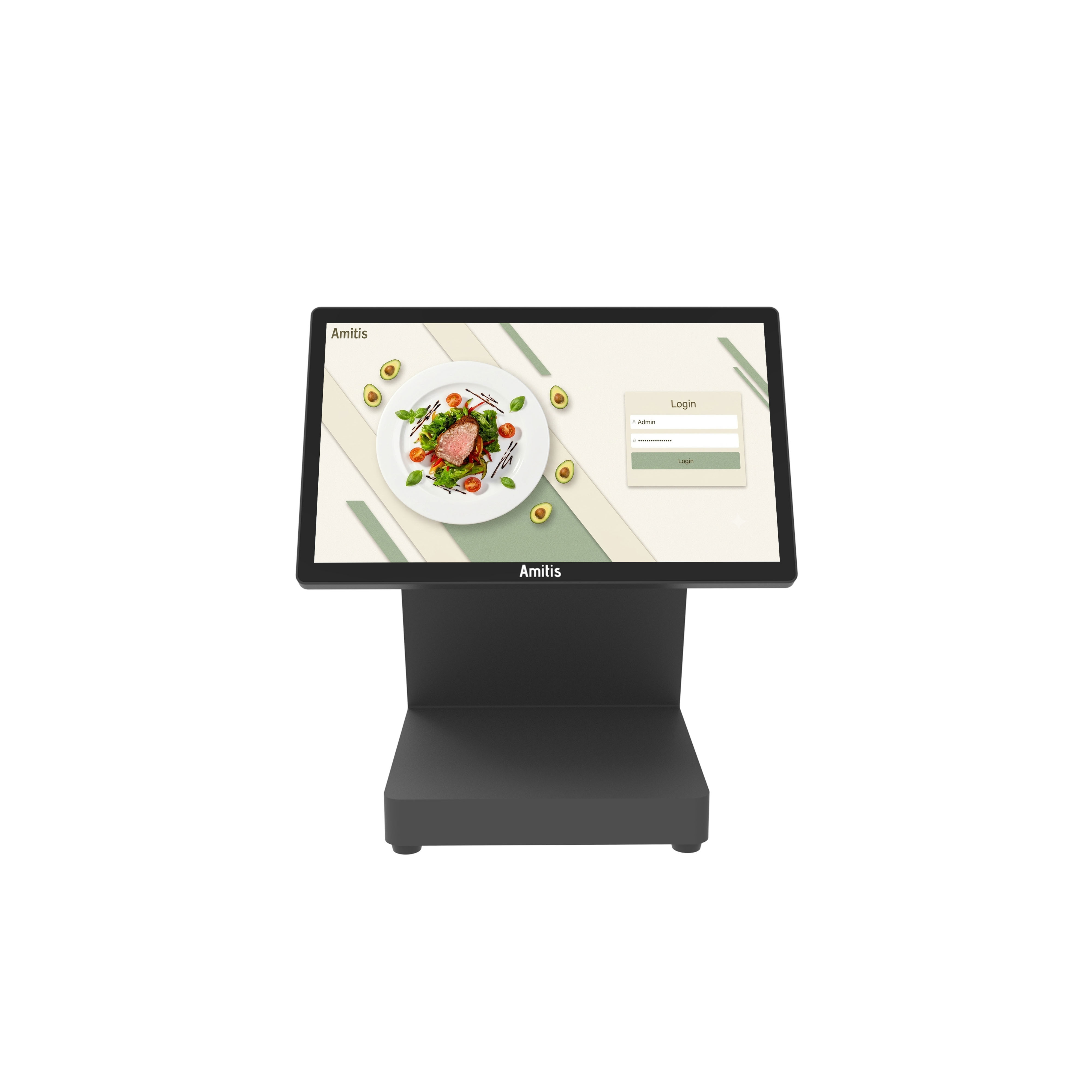 15.6 Dual Screen POS System Intel N95 i5 RK3576 Android WIN Linux NFC Scanner