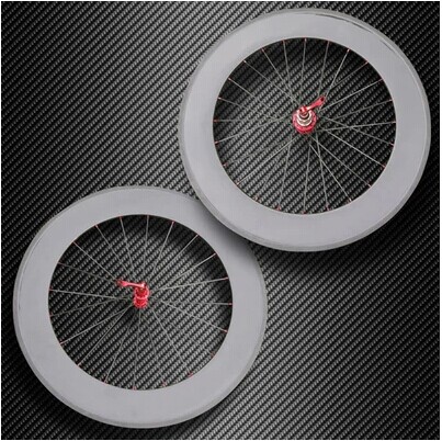 2014 popular High quality  700 carbon 88mm tubular wheelset 23mm width for road bicycle