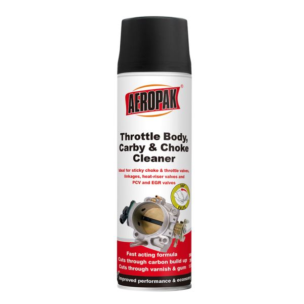 Aeropak 500ml Aerosol Spray Throttle Body & Carburetor Cleaner & Throttle Choke Wash Liquid for Cars Trucks Motorcycles