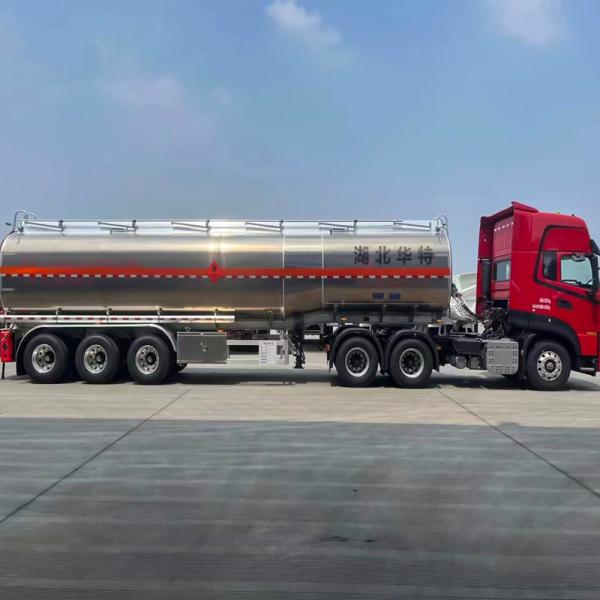 42000 Liters Diesel Gasoline Transport Tank Semi Trailer With 2 3 4 Axles Max Payload 25001 - 30000Kg