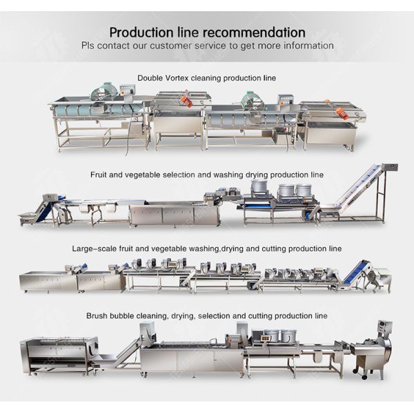 1.5KW 800KG/H Potato French Fries Cutting Machine Food Processor
