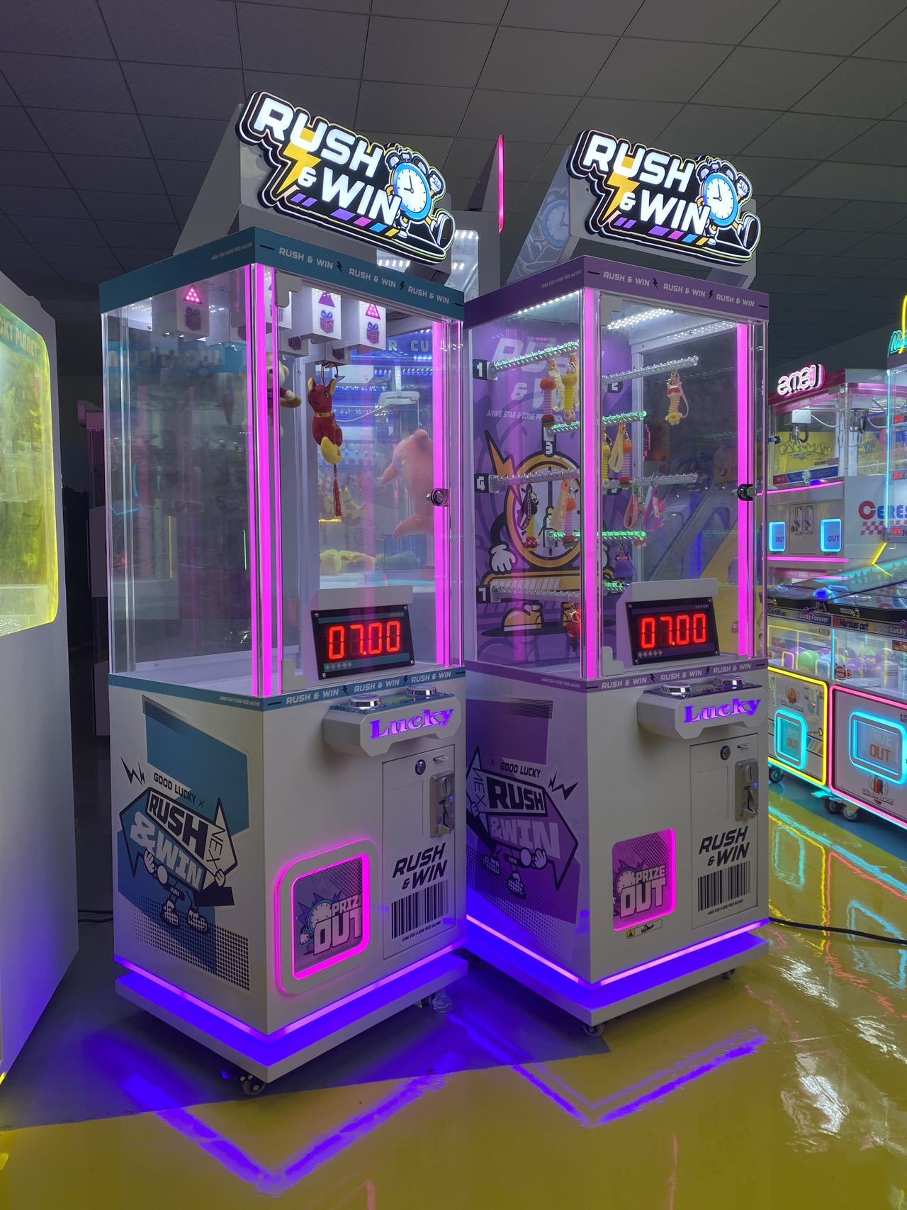 Magic Coin Claw Machine New 7‑Second Challenge, Two Models Same Price For Shopping Mall Arcade Entertainment