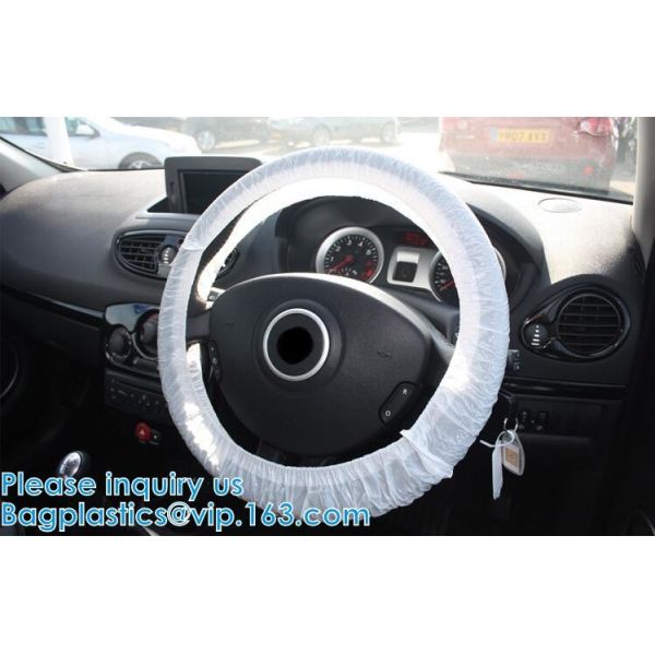 Biodegradable Compost Car Floor Mat Auto Disposable Steering Wheel Seat Cover Interior Accessories Steering Tire Bags