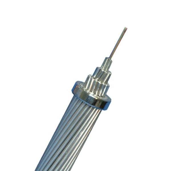 OPGW OPPC OPLC 96 Core Hybrid Fiber Optic Cable Aluminum Tube Power System