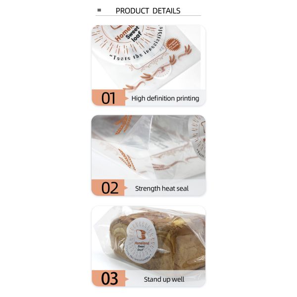 Сумка питы хлеба упаковки хлеба пекарни фабрики Китая упаковывая