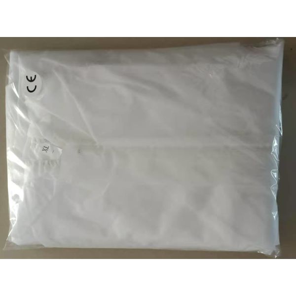 Industrial M L XL 2XL Disposable Isolation Gowns With SMS 50GSM Material