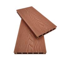 O deck composto do deslizamento do jardim não telha o plástico 3D de madeira da noz de WPC gravado