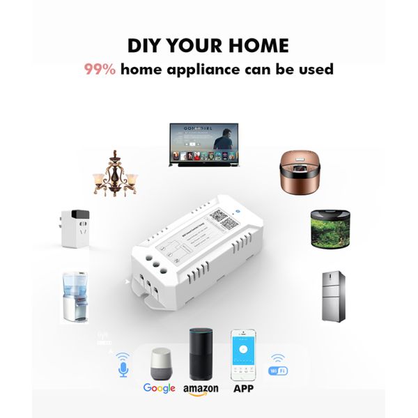 Automation Controlled Power Wall Wifi Smart Plug Remote Control Socket 1 Gang For Home