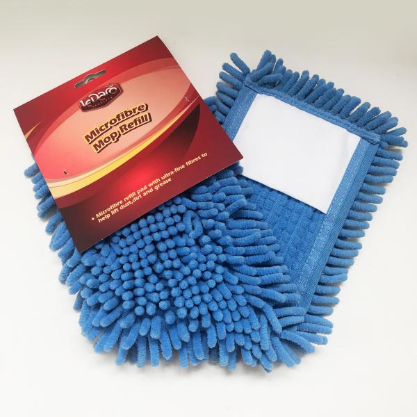 Refill 48x18cm Chenille Mop Pad Cloth Heads Wet Dry Dust Mop Replacement Pads Washable
