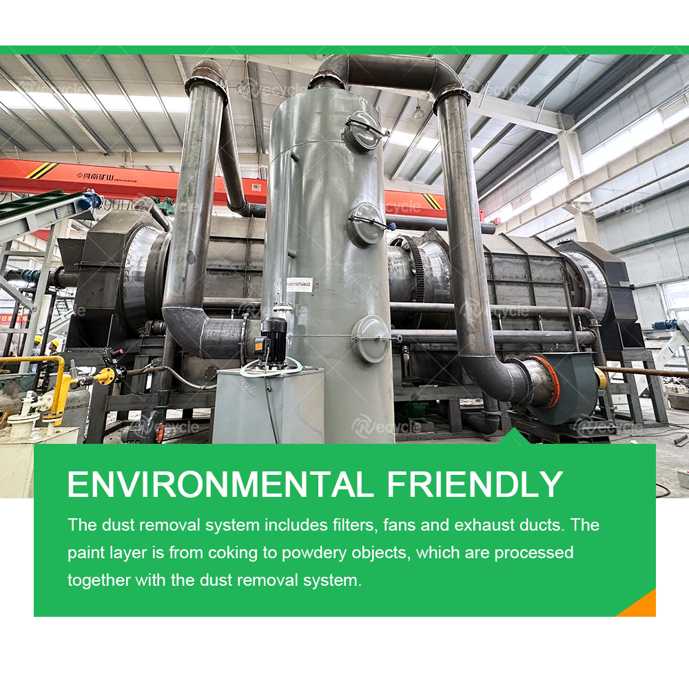 Переработка алюминиевых банок Печь карбонизации краски UBC непрерывная машина для декотации