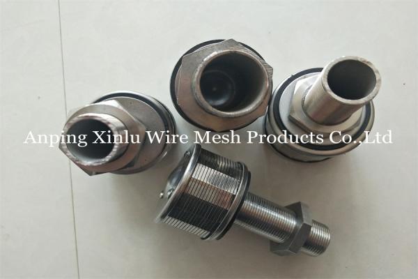 Wedge Wire Wrapped Screen Water Filter Nozzles Stainless Steel Slot 0.25mm