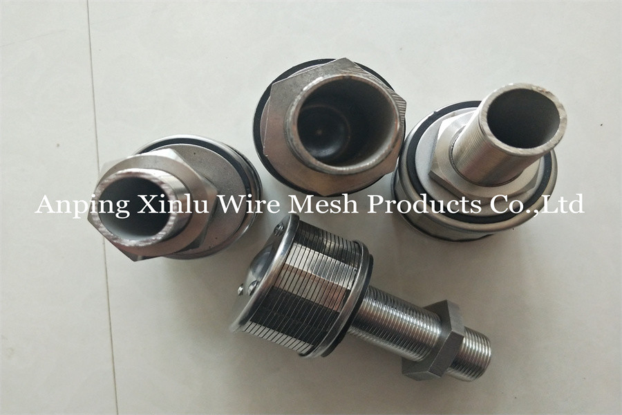Wedge Wire Wrapped Screen Water Filter Nozzles Stainless Steel Slot 0.25mm