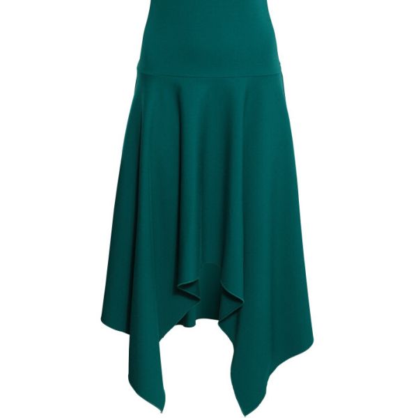 Women Cap Sleeve Asymmetric Dress
