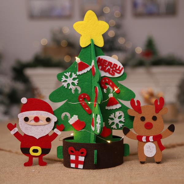 DIY Felt Christmas Party Crafts Tabletop Decorations Ornaments Eco - Friendly