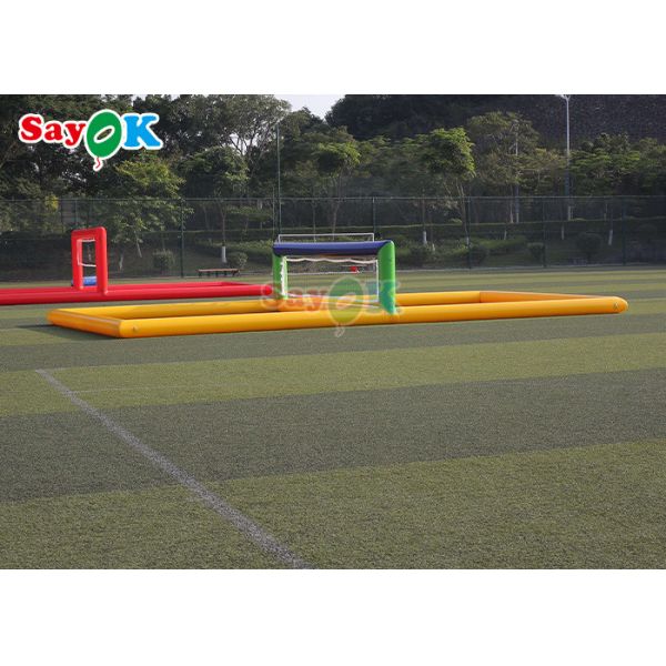 Внепроницаемый надувный бассейн для волейбола 0,9 мм ПВХ Водный волейбольный корт Взрыв Водные игрушки для спортивных водных игр