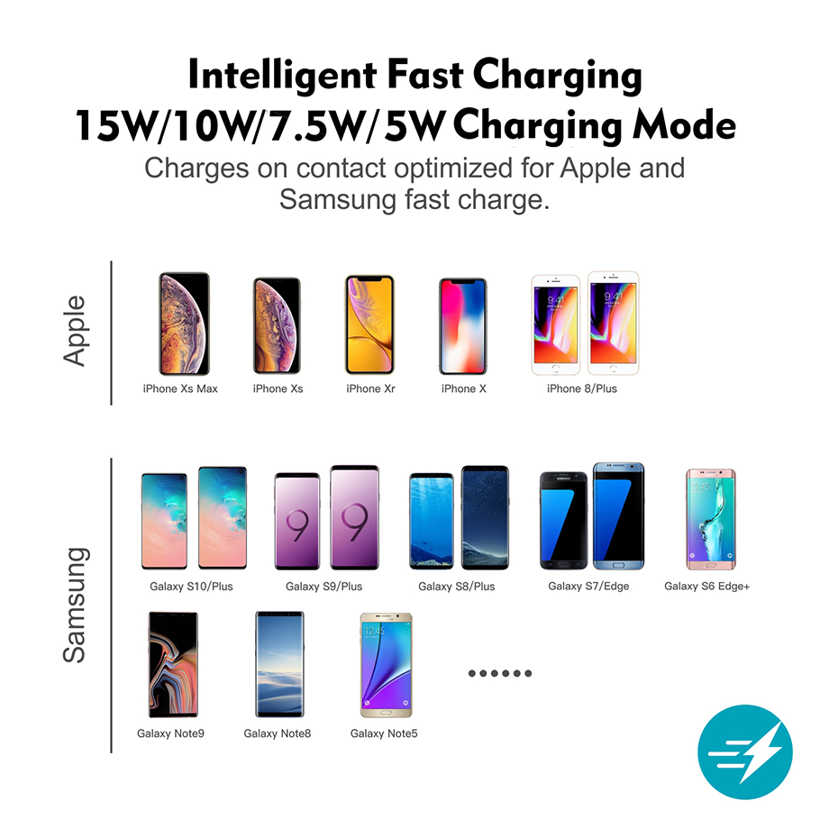 8 мм расстояние зарядки Автомобильная беспроводная зарядка Утонченный компактный зарядное устройство для телефона 5W
