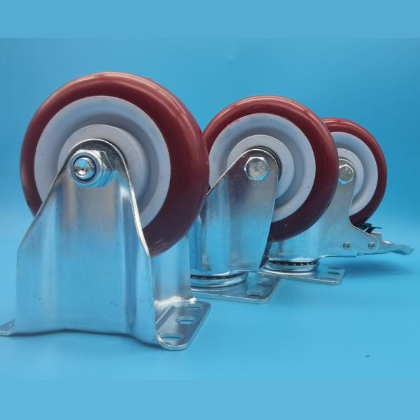 Chemical Resistance Medium Duty Casters Pp Polypropylene Wheels Castors Singel Wheels 2.5lockable rigid Swivel Laboratory Equipment