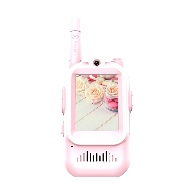 Portable Children Walkie-Talkie with CMOS Pixel for Kids 2 Pack in Set Long Range Video Intercom As Birthday Christmas Item