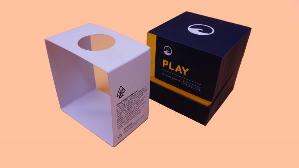 350g C1S Vape Cannabis Packaging Rigid Box With Sleeve Paper Insert , Softtouch feeling and Matt PP lamination