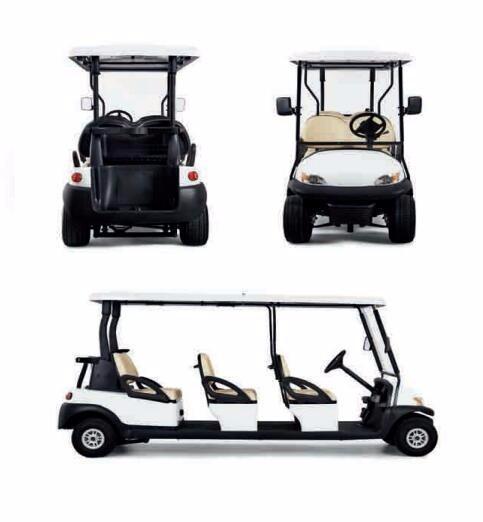 Light Green Electric 6 Passenger Golf Carts With 48 Voltage 4KW Curtis Controller
