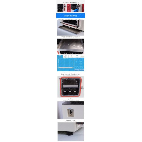 SS304 Laboratory Lyophilizer -88C 3Kg Pilot Freeze Dryer NovaDryer-BD101