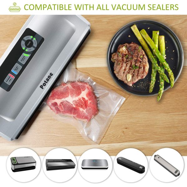 Уплотнение вакуума прозрачной сумки кирпича риса сумки риса вакуума PE PA пластиковой большое кладет еду в мешки