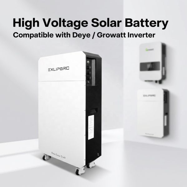 Home Solar Energy Storage System 16kWh High Voltage LiFePO4 Battery Expandable to 256kWh