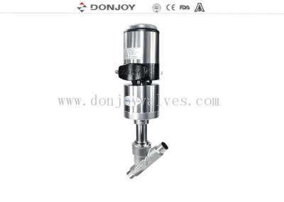 3 Stainless Steel Actuator Angle Seat Valve , Steam Angle Valve With Welding