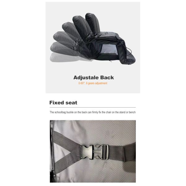 Outdoor Sports Football Heated Stadium Seats Steel Fabric Heated Folding Stadium Chair