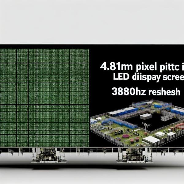 4.81mm Pixel Pitch Indoor Full Color LED Display Screen for Visuals and 3840HZ Refresh Frequency