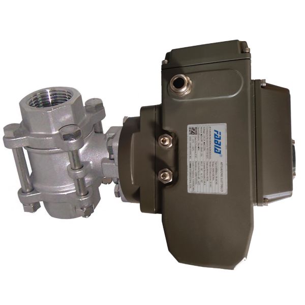 Электрический трехчленный шаровой клапан высокого давления с внутренними зубами