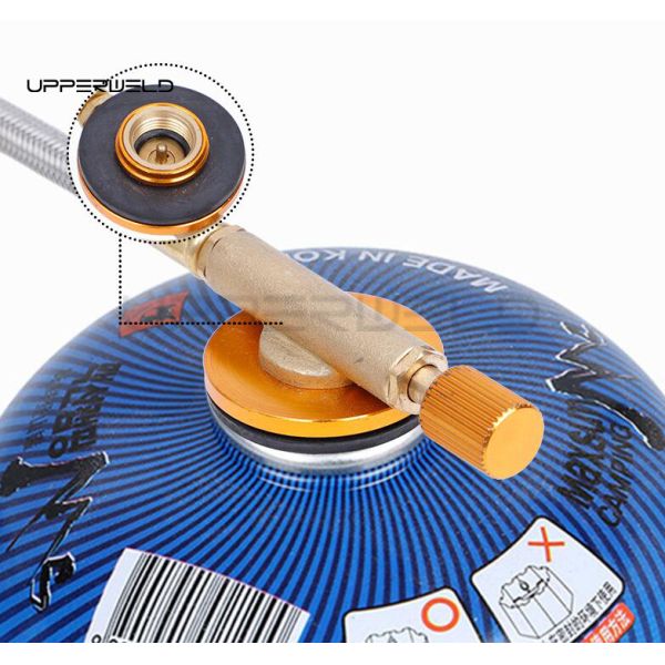 Внешний клапан управления газовой печью с 1 м шлангом и адаптером газового бака из нержавеющей стали