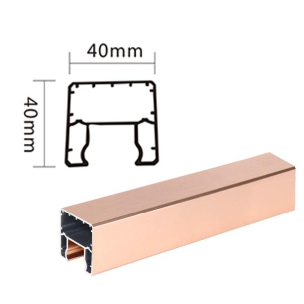 Glass Stair Balustrade Handrails for Deck Railings in Black/Grey/Gold/Rose Gold/Silver