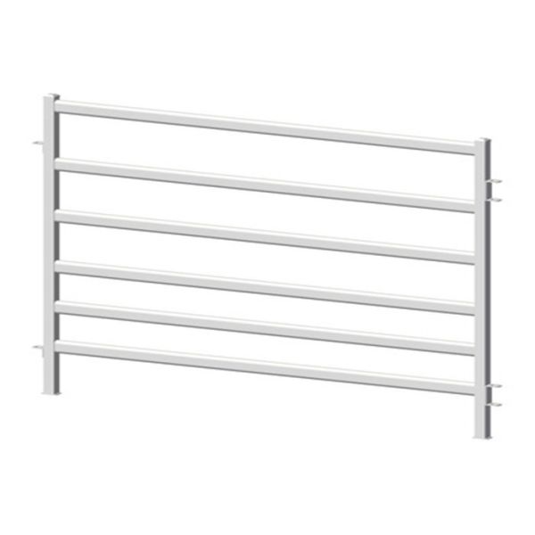 Portable 1.8m Or 1.6m High 6 Or 5 Bar Farm Gate Fence / Oval Tube Cattle Fence Panels