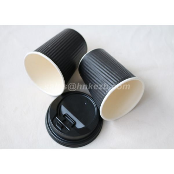 OEM PLA Lined Insulated Disposable Coffee Cups Double Wall For Popcorn